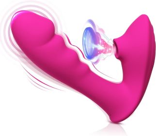 liG-Spot Vibrator, 2 in 1 Sex toys women Clitoris Licking Dildo Sucking Vibrators with 10 Vibration & Suction Modes