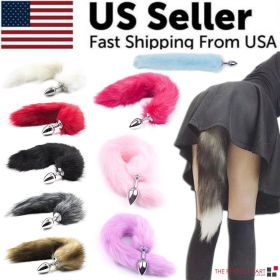 False Fox Tail With Metal Anal-Butt Plug Buttplug Cosplay Game Toy Games Romancehttps://www.warhead.com/admin/products/modify/id/3374 (Color: Purple)