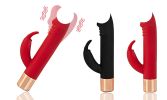 Realistic Dildo Rabbit Vibrator Clitoris G Spot Anal Stimulator with 7 Modes