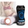 Male Masturbator Cup Sex Toys for Men Textured Vagina Masturbator;  Ultra-Soft Masturbation Stroker Aircraft Cup Penis Stimulator Handjob Male Sex Adu (Color: black)