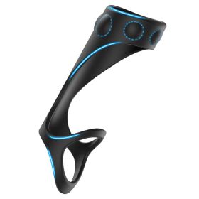 Tornado double ring locking fine ring for Longer Harder Stronger Erection;  Improve Sexual Performance;  Sex Toys for Men Massager Adult Sex Toys (Color: black)