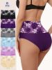 4 Pack Sets High Quality Full Coverage High-Waisted Lady's Undies Panties Women's Briefs With Printing Waistband