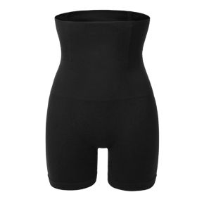 High Waist Shapewear Seamless Tummy Control Panties Butt Lifter Thigh Slimmer Body Trainer Shaper Compression Lingerie Panties for Women (Color: black, size: small)