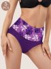 4 Pack Sets High Quality Full Coverage High-Waisted Lady's Undies Panties Women's Briefs With Printing Waistband