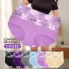 4 Pack Sets High Quality Full Coverage High-Waisted Lady's Undies Panties Women's Briefs With Printing Waistband