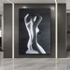 Handpainted large Sexy Naked Back Wall Art Sexy Girl woman Modern Abstract Nude Oil Painting on Canvas Home Entryway Living Room Bedroom Luxurious Dec
